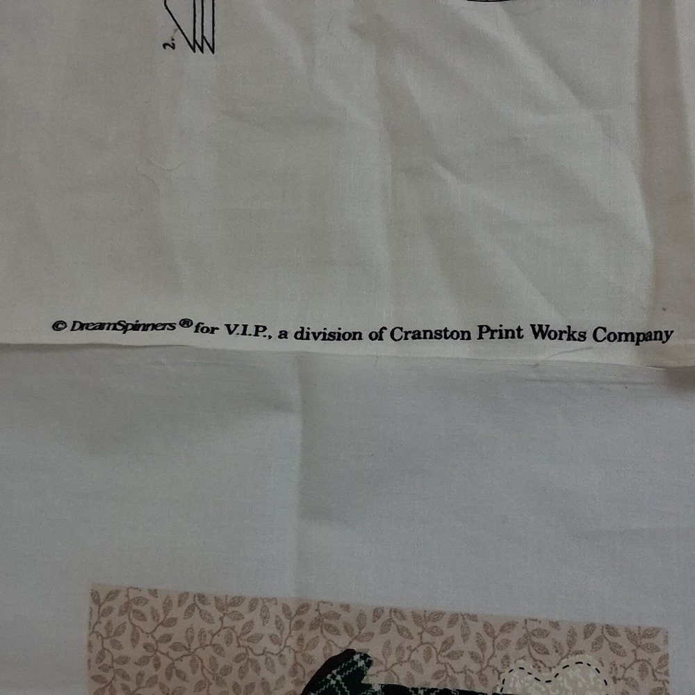2 Vintage VIP Cranston Dreamspinners Yuletide Christmas Ornaments Fabric Panels - Picture 9 of 16